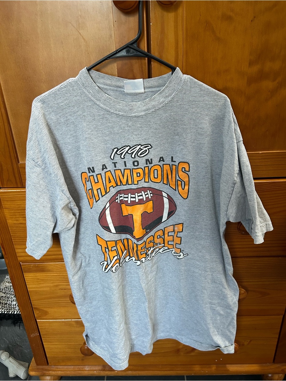 Vintage Tennessee Volunteers 1998 National Champions Gray Graphic Tee
